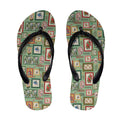 Aussie Birds Christmas La La Land Flip Flops Green Vintage Stamp Edition - Aussie Hoodie