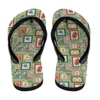 Aussie Birds Christmas La La Land Flip Flops Green Vintage Stamp Edition - Aussie Hoodie