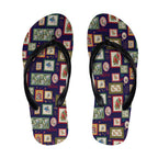 Aussie Birds Christmas La La Land Flip Flops Navy Blue Vintage Stamp Edition - Aussie Hoodie