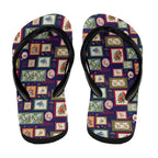 Aussie Birds Christmas La La Land Flip Flops Navy Blue Vintage Stamp Edition - Aussie Hoodie