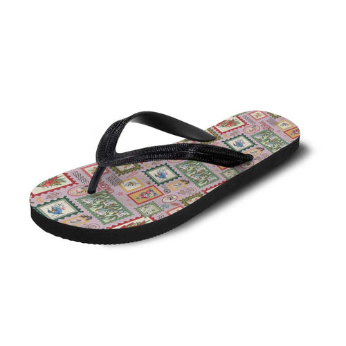 Aussie Birds Christmas La La Land Flip Flops Pink Vintage Stamp Edition - Aussie Hoodie