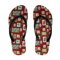 Aussie Birds Christmas La La Land Flip Flops Red Vintage Stamp Edition - Aussie Hoodie