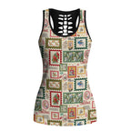 Aussie Birds Christmas La La Land Hollow Tank Top Beige Vintage Stamp Edition - Aussie Hoodie