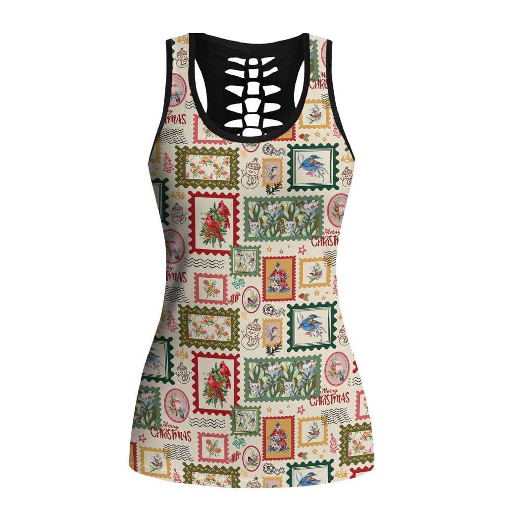 Aussie Birds Christmas La La Land Hollow Tank Top Beige Vintage Stamp Edition - Aussie Hoodie