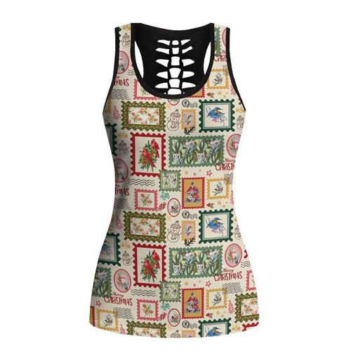 Aussie Birds Christmas La La Land Hollow Tank Top Beige Vintage Stamp Edition - Aussie Hoodie