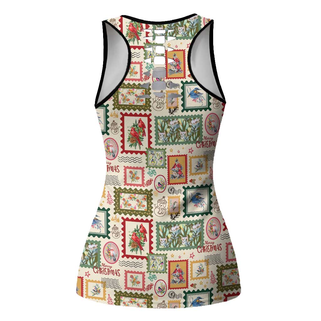 Aussie Birds Christmas La La Land Hollow Tank Top Beige Vintage Stamp Edition - Aussie Hoodie