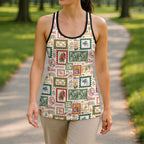 Aussie Birds Christmas La La Land Hollow Tank Top Beige Vintage Stamp Edition - Aussie Hoodie