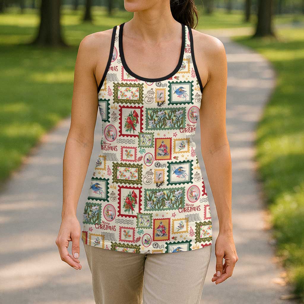 Aussie Birds Christmas La La Land Hollow Tank Top Beige Vintage Stamp Edition - Aussie Hoodie