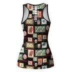 Aussie Birds Christmas La La Land Hollow Tank Top Black Vintage Stamp Edition - Aussie Hoodie