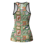 Aussie Birds Christmas La La Land Hollow Tank Top Green Vintage Stamp Edition - Aussie Hoodie