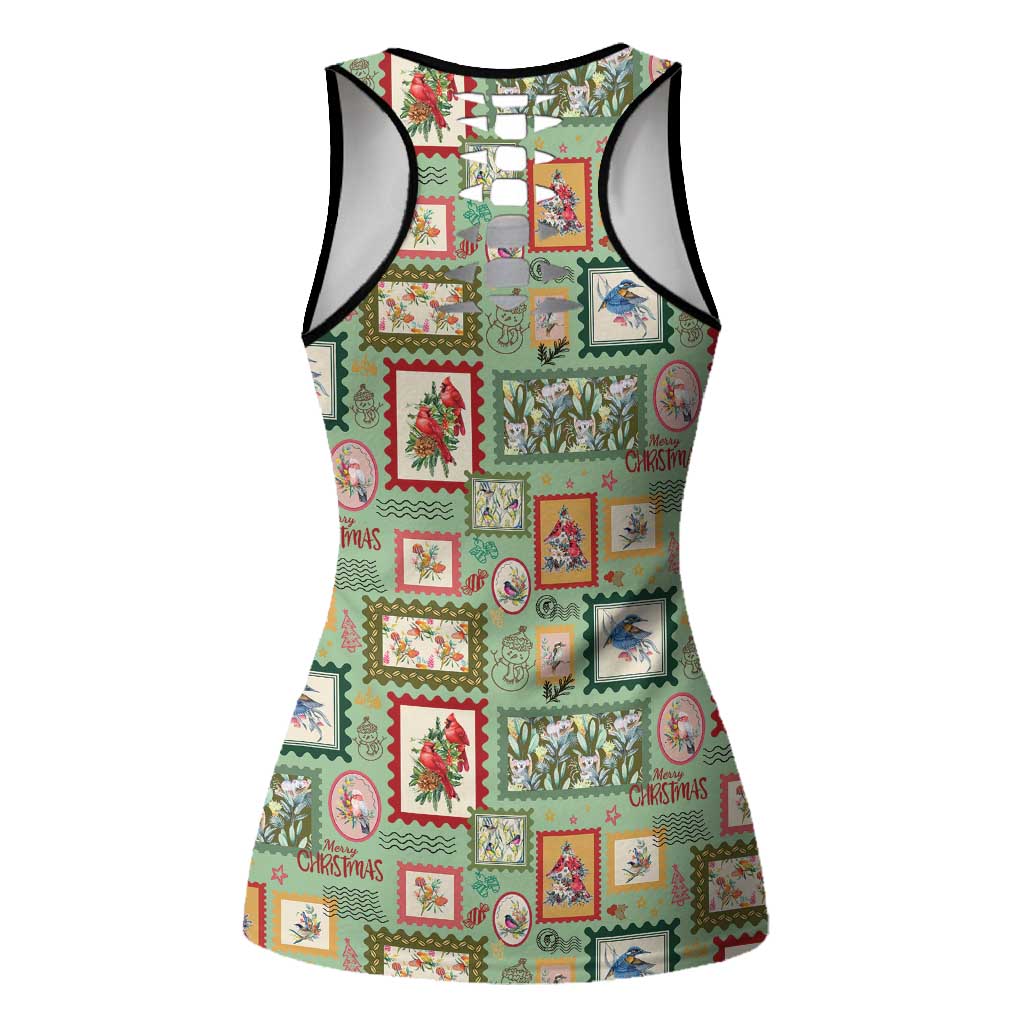 Aussie Birds Christmas La La Land Hollow Tank Top Green Vintage Stamp Edition - Aussie Hoodie