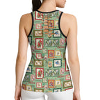 Aussie Birds Christmas La La Land Hollow Tank Top Green Vintage Stamp Edition - Aussie Hoodie