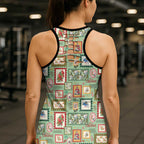 Aussie Birds Christmas La La Land Hollow Tank Top Green Vintage Stamp Edition - Aussie Hoodie