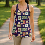 Aussie Birds Christmas La La Land Hollow Tank Top Navy Blue Vintage Stamp Edition - Aussie Hoodie