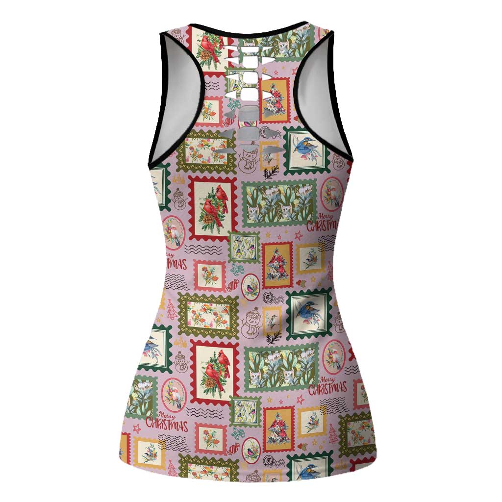 Aussie Birds Christmas La La Land Hollow Tank Top Pink Vintage Stamp Edition - Aussie Hoodie