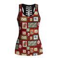 Aussie Birds Christmas La La Land Hollow Tank Top Red Vintage Stamp Edition - Aussie Hoodie