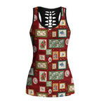Aussie Birds Christmas La La Land Hollow Tank Top Red Vintage Stamp Edition - Aussie Hoodie