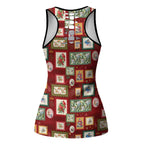 Aussie Birds Christmas La La Land Hollow Tank Top Red Vintage Stamp Edition - Aussie Hoodie