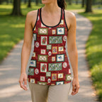 Aussie Birds Christmas La La Land Hollow Tank Top Red Vintage Stamp Edition - Aussie Hoodie