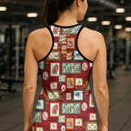 Aussie Birds Christmas La La Land Hollow Tank Top Red Vintage Stamp Edition - Aussie Hoodie