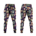 Aussie Birds Christmas La La Land Jogger Pants Navy Blue Vintage Stamp Edition - Aussie Hoodie
