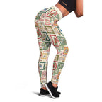 Aussie Birds Christmas La La Land Leggings Beige Vintage Stamp Edition - Aussie Hoodie
