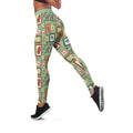 Aussie Birds Christmas La La Land Leggings Green Vintage Stamp Edition - Aussie Hoodie