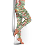 Aussie Birds Christmas La La Land Leggings Green Vintage Stamp Edition - Aussie Hoodie