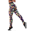 Aussie Birds Christmas La La Land Leggings Navy Blue Vintage Stamp Edition - Aussie Hoodie