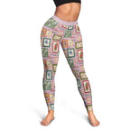 Aussie Birds Christmas La La Land Leggings Pink Vintage Stamp Edition - Aussie Hoodie