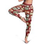 Aussie Birds Christmas La La Land Leggings Red Vintage Stamp Edition - Aussie Hoodie