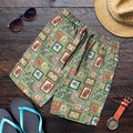 Aussie Birds Christmas La La Land Shorts for Men Green Vintage Stamp Edition - Aussie Hoodie
