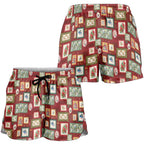 Aussie Birds Christmas La La Land Shorts for Women Red Vintage Stamp Edition - Aussie Hoodie