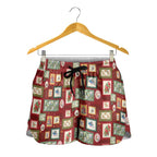 Aussie Birds Christmas La La Land Shorts for Women Red Vintage Stamp Edition - Aussie Hoodie