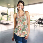 Aussie Birds Christmas La La Land Women Racerback Tank Beige Vintage Stamp Edition - Aussie Hoodie