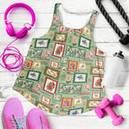 Aussie Birds Christmas La La Land Women Racerback Tank Green Vintage Stamp Edition - Aussie Hoodie