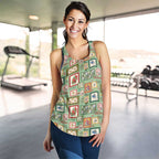 Aussie Birds Christmas La La Land Women Racerback Tank Green Vintage Stamp Edition - Aussie Hoodie
