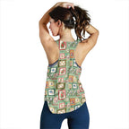 Aussie Birds Christmas La La Land Women Racerback Tank Green Vintage Stamp Edition - Aussie Hoodie