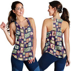 Aussie Birds Christmas La La Land Women Racerback Tank Navy Blue Vintage Stamp Edition - Aussie Hoodie