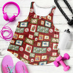 Aussie Birds Christmas La La Land Women Racerback Tank Red Vintage Stamp Edition - Aussie Hoodie