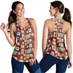 Aussie Birds Christmas La La Land Women Racerback Tank Red Vintage Stamp Edition - Aussie Hoodie