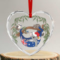 Aussie Festive Koala Christmas Glass Ornament Koala-ty Time Flag Hammock