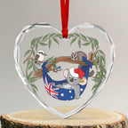 Aussie Festive Koala Christmas Glass Ornament Koala-ty Time Flag Hammock