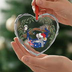 Aussie Festive Koala Christmas Glass Ornament Koala-ty Time Flag Hammock