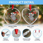 Aussie Koala Mama Christmas Glass Ornament Festive Knitted Pattern Inspired