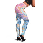 Aussie NAIDOC Week Pastel Leggings Dreaming Whales