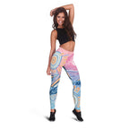 Aussie NAIDOC Week Pastel Leggings Dreaming Whales