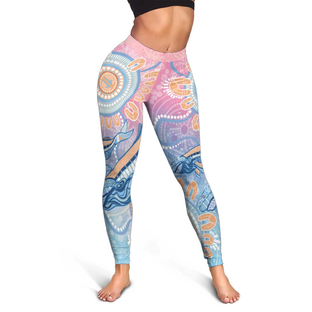 Aussie NAIDOC Week Pastel Leggings Dreaming Whales