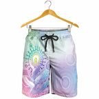 Aussie NAIDOC Week Shorts for Men Pastel Aboriginal Dot Art