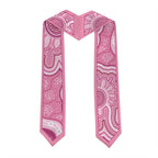 Aussie Nurse RN 2026 Personalised Graduation Stole Pink Aboriginal Art Pattern Cultural Pride